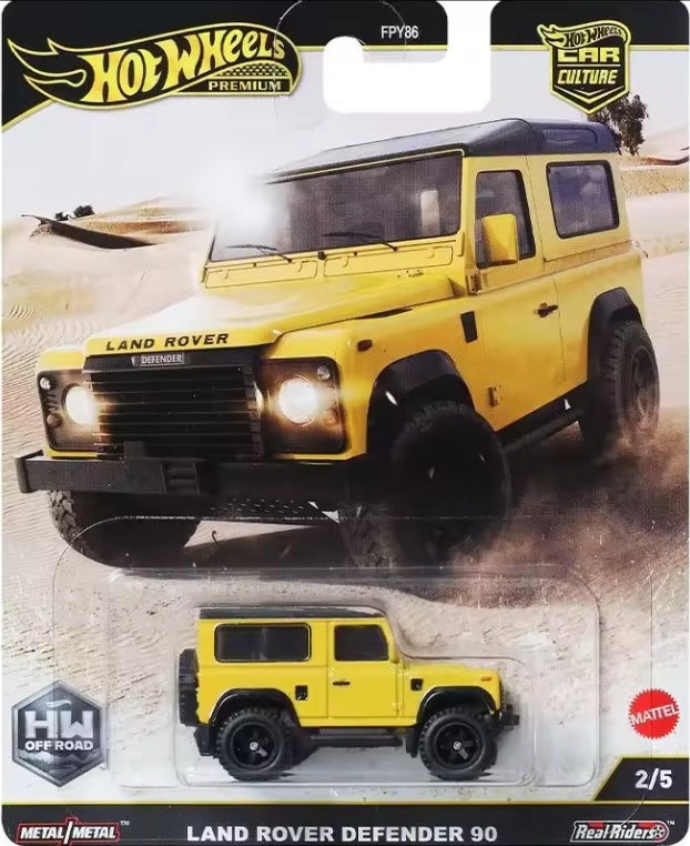 Hot Wheels Land Rover Defender 90 Toy Car tys crs