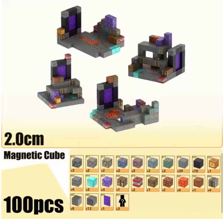 Children's Early Learning Portable Magnetic Building Blocks Set Toys tys edc bbs