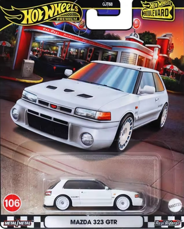 Hot Wheels Premium JDM Mazda Series "Mazda 323 GTR" Toy Car tys crs
