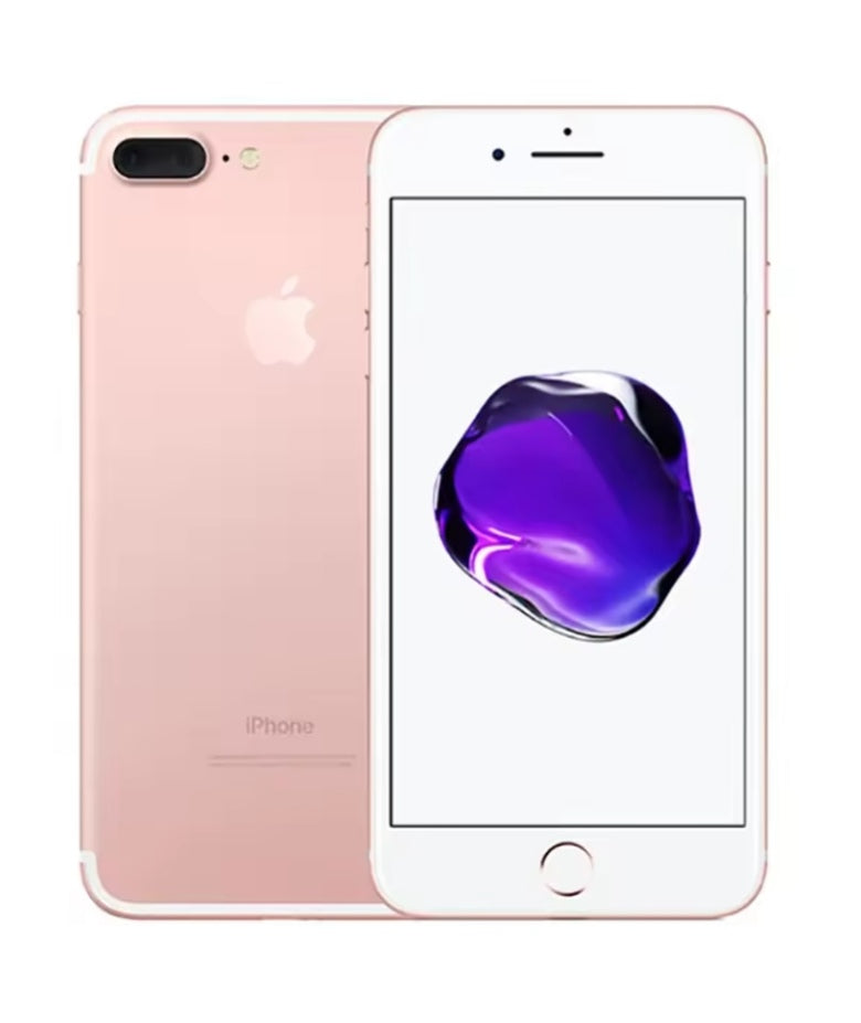 Apple iPhone 7 Plus Smartphone Fingerprint Unlock Function Dust Water & Scratch Resistant HD Screen Super/Fast Charging (128GB ROM) (Rose Gold) Smartphone + FREE Earphones. smp