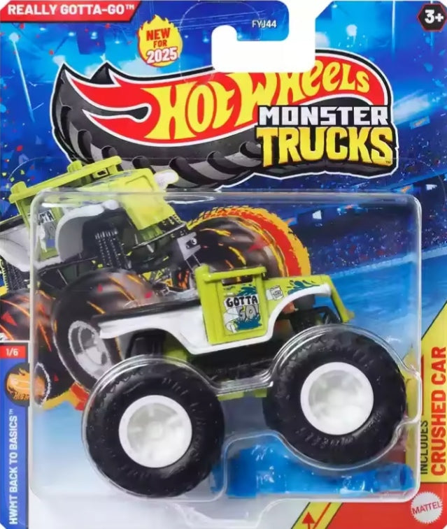 Hot Wheels "Really Gotta-Go" Monster Toy Truck Car tys crs