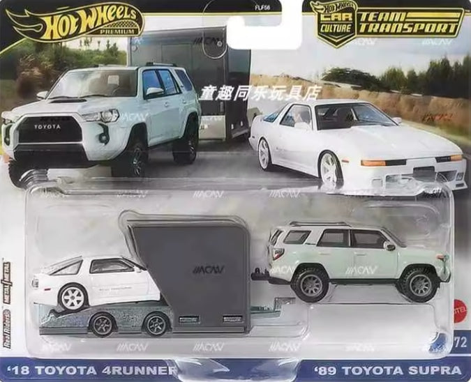 Hot Wheels 2018 Toyota 4Runner & 1989 Toyota Supra Toy Cars tys crs