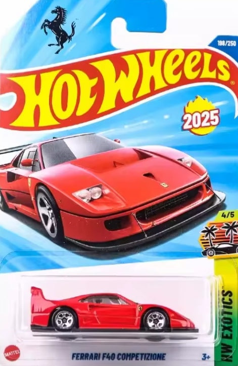 Hot Wheels 2025 "Ferrari F40" Toy Car tys crs