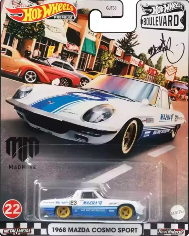 Hot Wheels Premium JDM Mazda Series "1968 Mazda Cosmo Sport" Toy Car tys crs