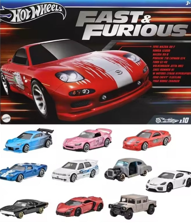 Hot Wheels Premium "10 Piece Set Toy Cars" tys crs