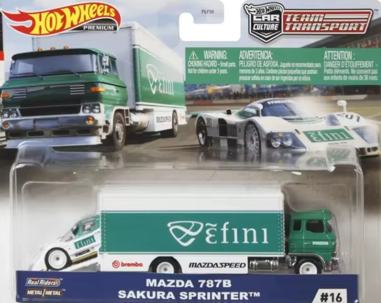 Hot Wheels Premium JDM Mazda Series "Mazda 787B Sakura Sprinter" Toy Car tys crs