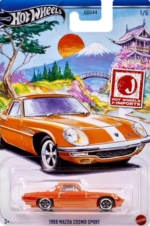 Hot Wheels Premium JDM Mazda Series "1968 Mazda Cosmo Sport" Toy Car tys crs