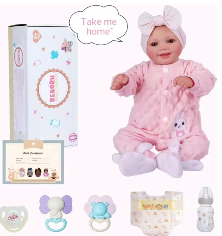 Reborn Vinyl Baby Doll & Accessories dll tys