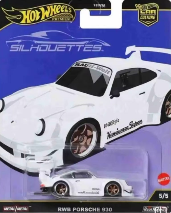 2025 Mattel Hot Wheels Car Culture Silhouettes Porsche 930 Toy Car crs tys