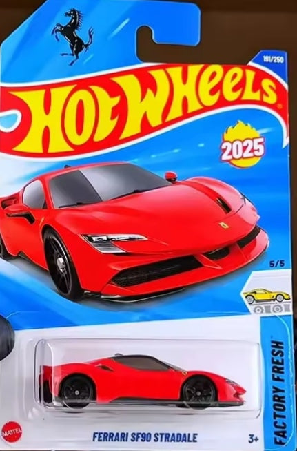 2025 Hot Wheels L J Batch "Ferrari SF90 Stradale" Toy Car tys crs