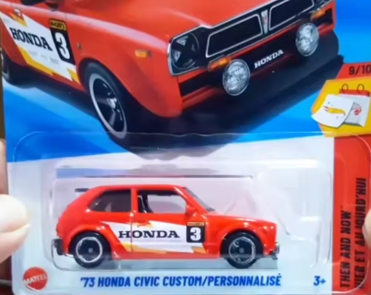 Hot Wheels '73 Honda Civic Custom Toy Car tys crs