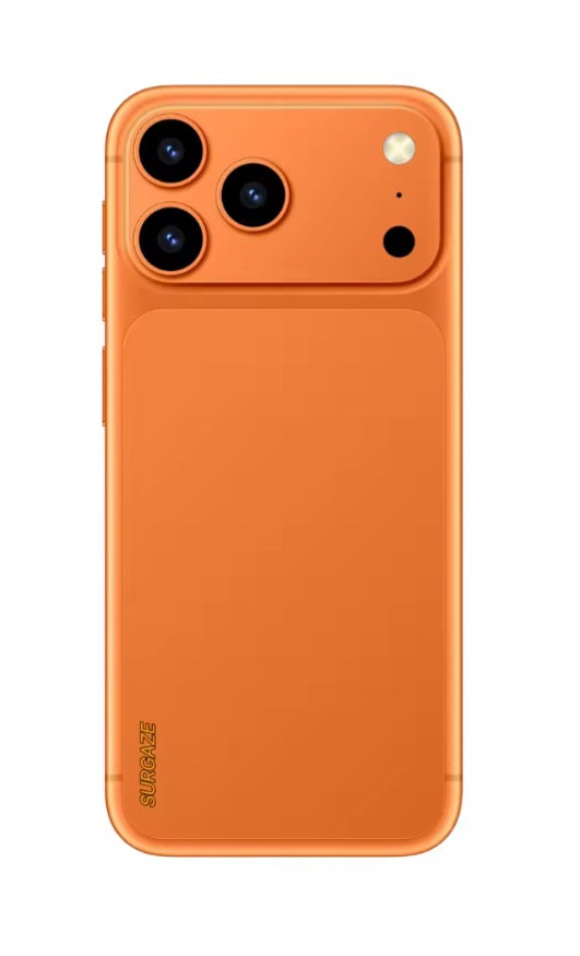 SURGAZE i18 Pro Max Global Version Orange Smartphone Dust Water & Scratch Resistant HD Screen Super/Fast Charging Smartphone (RAM 12GB÷512GB ROM). smp