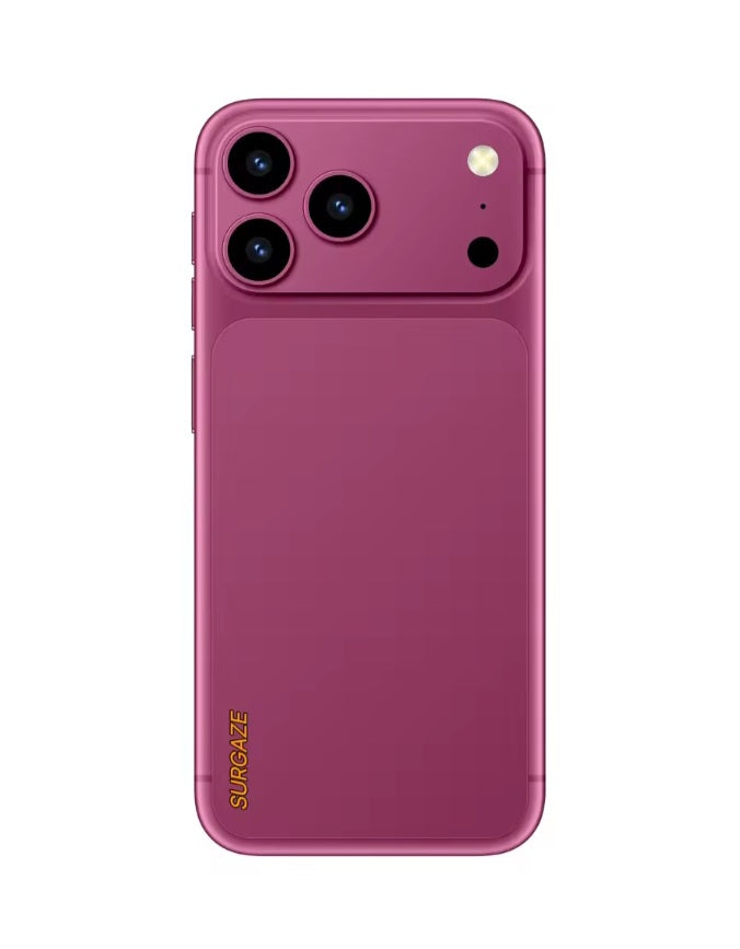 SURGAZE i18 Pro Max Global Version Bordeaux Red Smartphone Dust Water & Scratch Resistant HD Screen Super/Fast Charging Smartphone (RAM 8GB÷256GB ROM). smp
