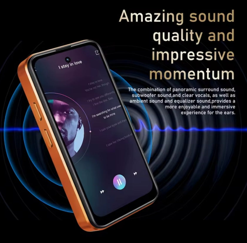 FUFFI S26 Pro Mini Orange Smartphone Dust Water & Scratch Resistant HD Screen Super/Fast Charging Smartphone (RAM 2GB÷16GB ROM). smp