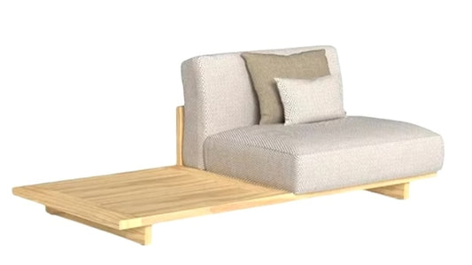 1 Outdoor ALL Weather Teak Sofa: Hotel, Garden, Lounge, Sun Lounger 196x95x60cm