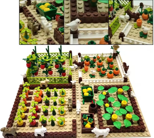 Pineapple Pumpkin Garden Building Blocks Set Toys tys bbs