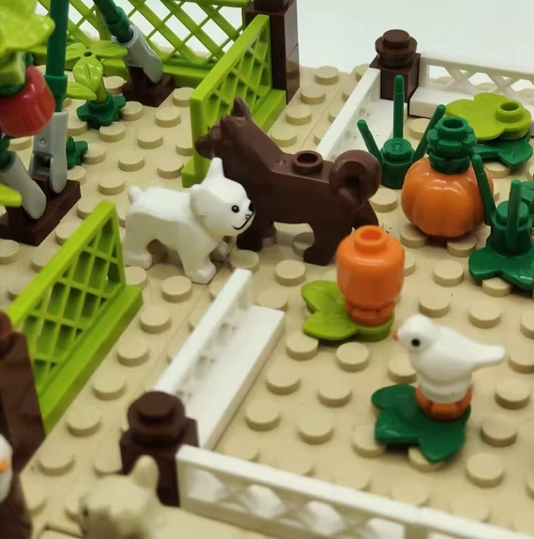 Pineapple Pumpkin Garden Building Blocks Set Toys tys bbs