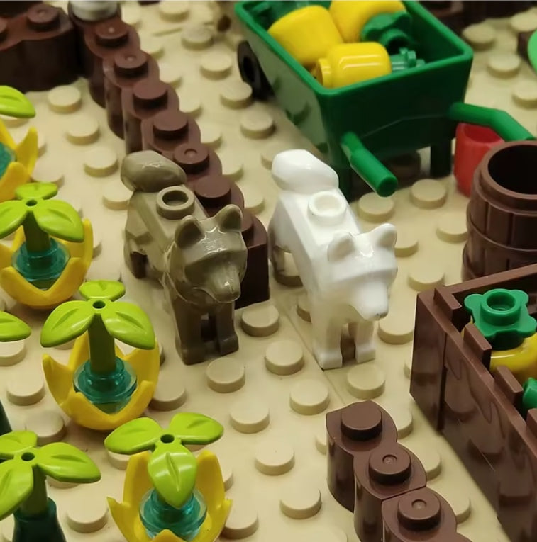 Pineapple Pumpkin Garden Building Blocks Set Toys tys bbs