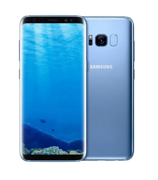 Samsung Galaxy S8 4G LTE Global Version Smartphone Facial Recognition & Fingerprint Unlock Function Dust Water & Scratch Resistant HD Screen Super/Fast Charging (Model: G950F) Full Set (Blue) Smartphone smp