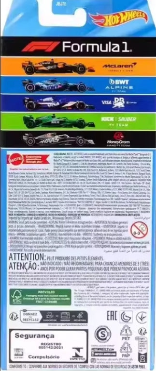Hot Wheels JGF58 F1 Racing Cars 5 Pack Set tys crs