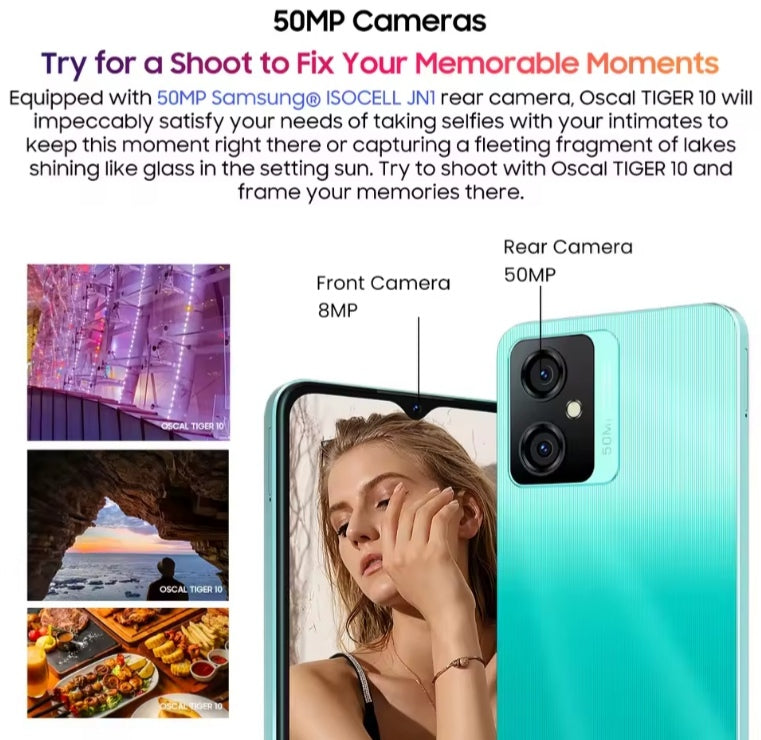 Blackview OSCAL TIGER 10 Android 13 (Blue) Smartphone smp
