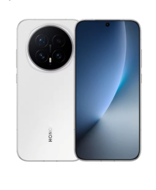 Honor Magic 8 Chinese Version White Smartphone Facial Recognition & Fingerprint Unlock Function Dust Water & Scratch Resistant HD Screen Super/Fast Charging (RAM 12GB+256GB ROM) smp