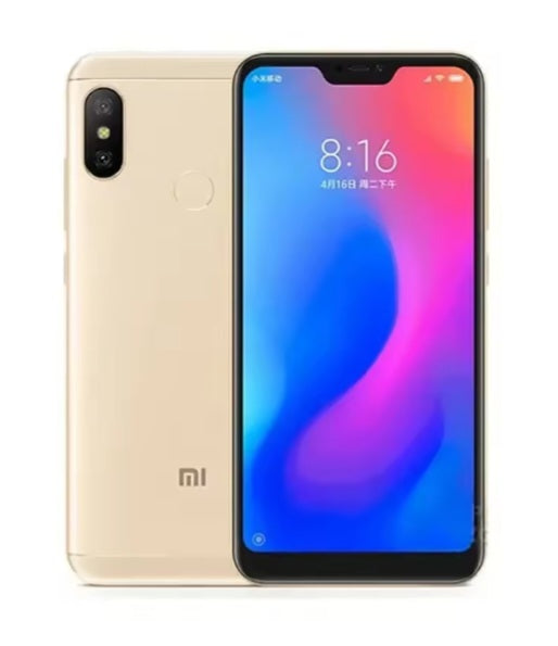Xiaomi Redmi 6 Pro Global Version Gold Smartphone Facial Recognition & Fingerprint Unlock Function Dust Water & Scratch Resistant HD Screen Super/Fast Charging (RAM 3GB+32GB ROM) Smartphone + FREE 128GB TF. smp