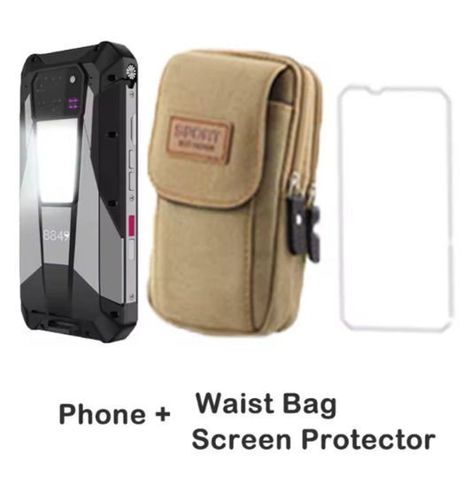 Tank 3 Pro Rugged Global Version Smartphone Facial Recognition & Fingerprint Unlock Function Dust Water & Scratch Resistant HD Screen Super/Fast Charging Smartphone + FREE Screen Protector + Waist Bag. smp