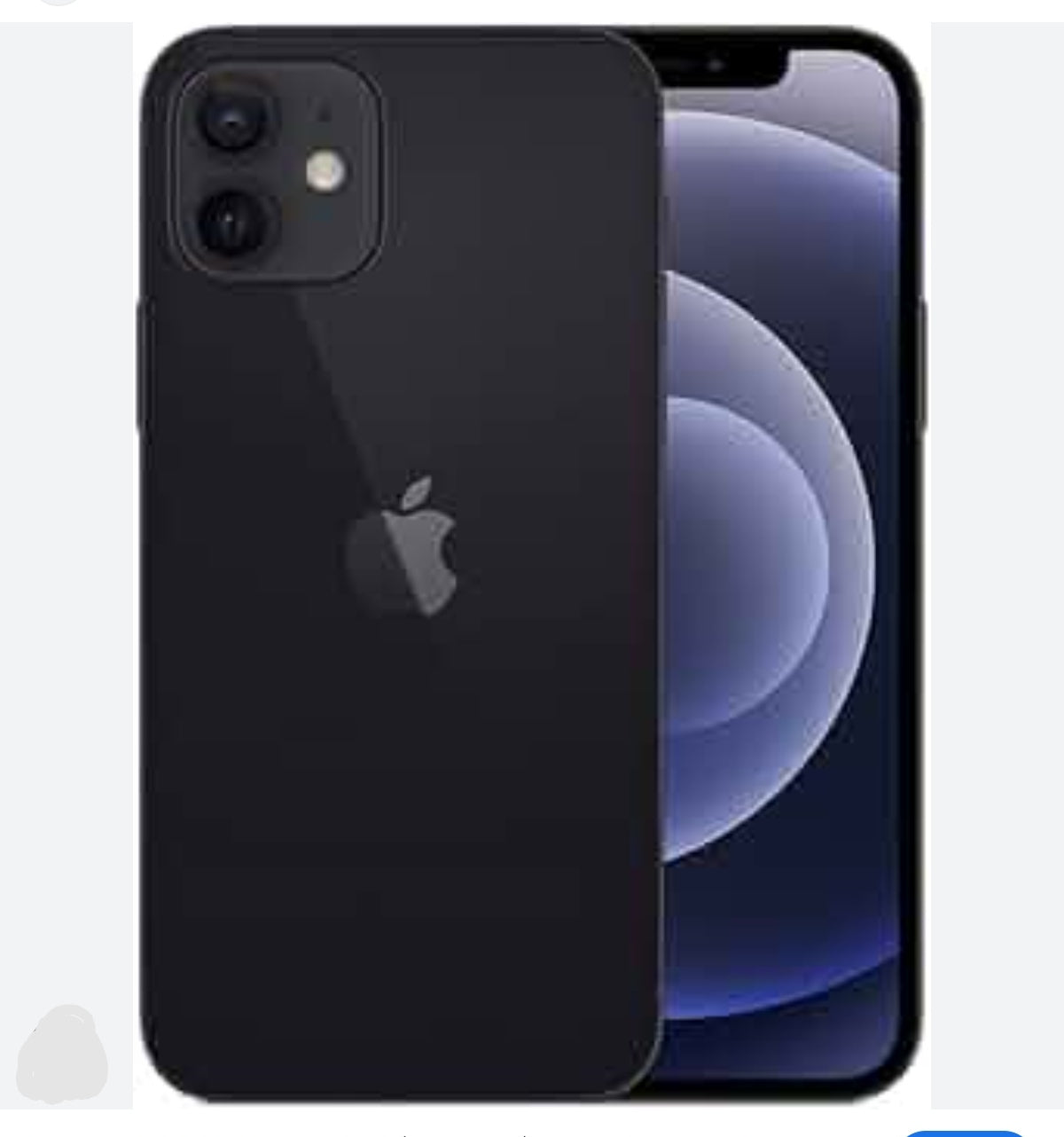 Apple iPhone 12 Mini Smartphone Facial Recognition Function Dust Water & Scratch Resistant HD Screen Super/Fast Charging (128GB ROM) (Black) Smartphone smp