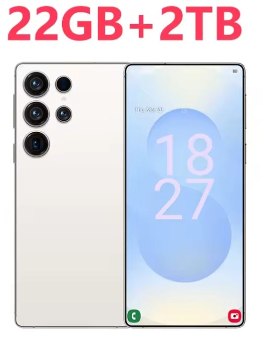 2025 S26 Ultra 7.3inch HD 4G 5G Android 22GB+2TB (White) Smartphone smp