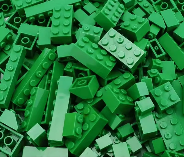 Classic Dark Green Building Blocks Set Toys tys bbs