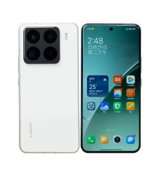Xiaomi 15 Pro Chinese Version White Smartphone Facial Recognition & Fingerprint Unlock Function Dust Water & Scratch Resistant HD Screen Super/Fast Charging Smartphone (RAM 12GB+256GB ROM). smp