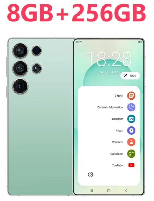 2025 S26 Ultra 7.3inch HD 4G 5G Android  8GB+256GB (Green) Smartphone smp