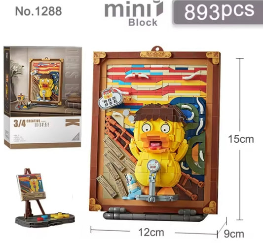 Classic Oil Painting Building Block Set Toys (no box) tys bbs