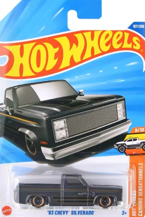 Hot Wheels 2025-Q Case Alloy "83 Chevy Silverado" Toy Car tys crs