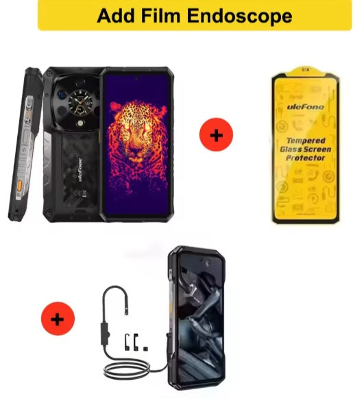 Ulefone Armor 28 Ultra 5G AI Rugged Global Version Smartphone Facial Recognition & Fingerprint Unlock Function Dust Water & Scratch Resistant HD Screen Super/Fast Charging Smartphone + FREE Film + Endoscope. smp