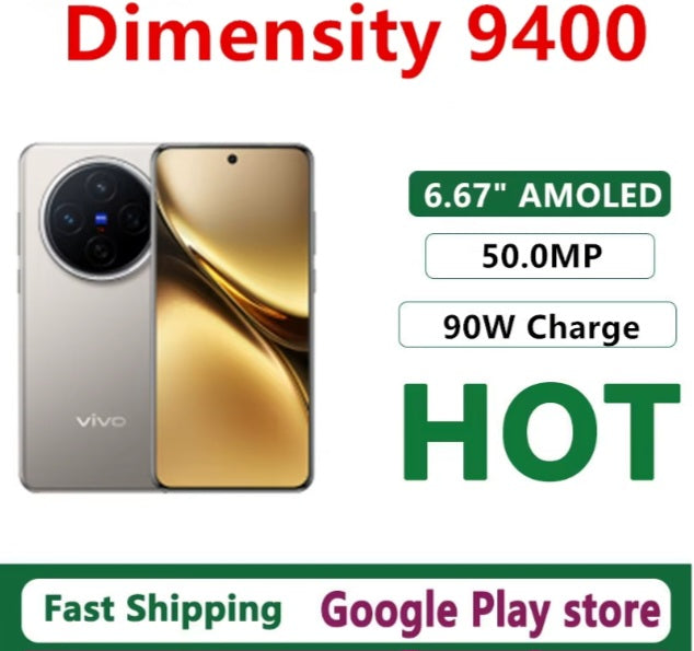 Vivo X200 Global Version White Smartphone Dust Water & Scratch Resistant HD Screen Super/Fast Charging Smartphone (RAM 16GB+512GB ROM). smp