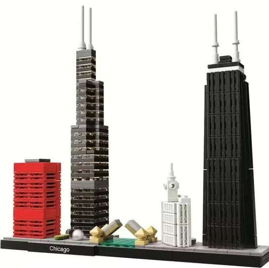 Chicago City View Building Blocks Set Toys tys bbs