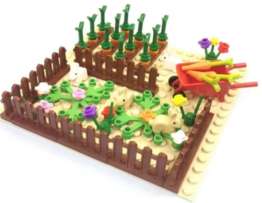 Children's Rabbit In A Farm Garden Building Blocks Set Toys tys bbs