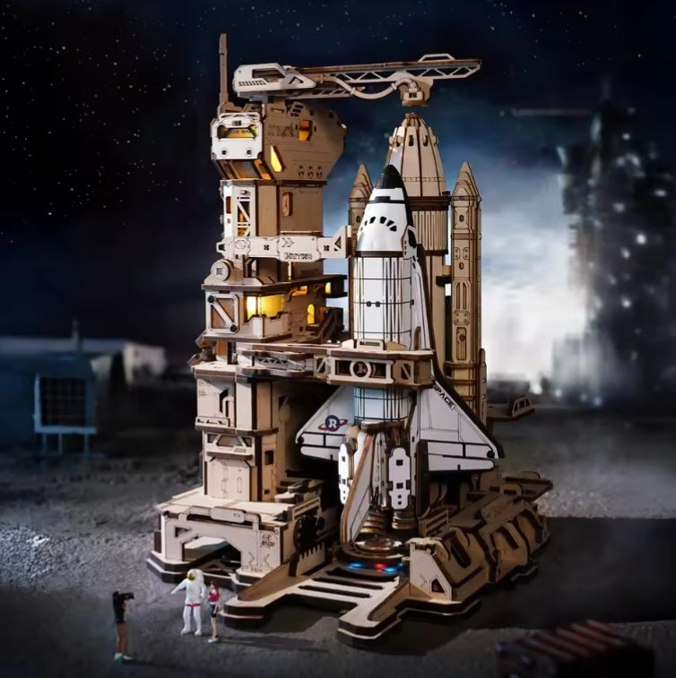ROKR Space Shuttle Moving Rocket Launch Building Set tys bbs