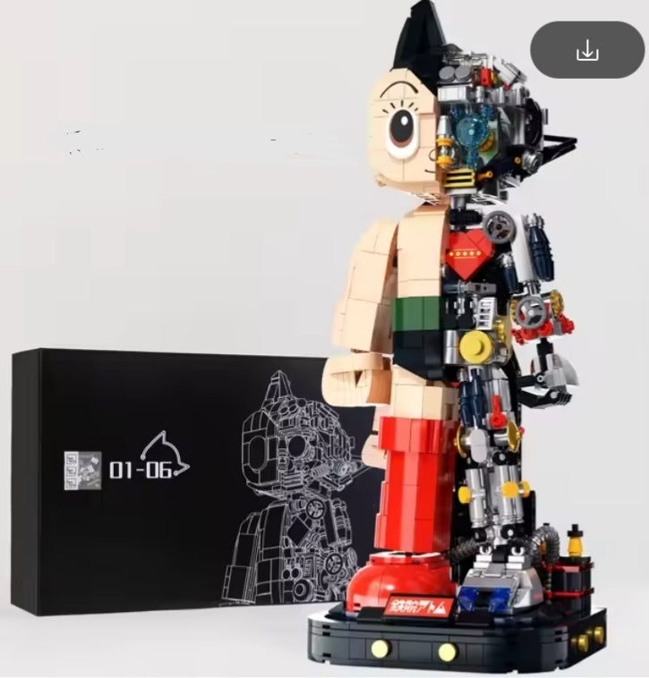 Collector's Cartoon Action Figure Astro Boy Building Block Set Toys (no box) tys bbs