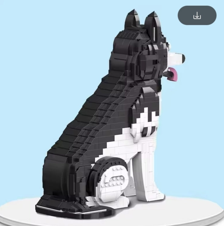 Educational Children's Husky Building Blocks Set Toys (with box) tys bbs