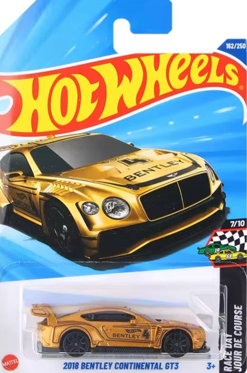 Hot Wheels 2025-Q Case Alloy "Bentley Continental GT3" Toy Car tys crs