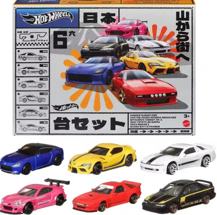 Hot Wheels Premium 6 Piece Set Toy Cars: (Toy Car Make & Model Mentioned In The Picture) tys crs