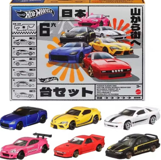 Hot Wheels Premium 6 Piece Set Toy Cars: (Toy Car Make & Model Mentioned In The Picture) tys crs