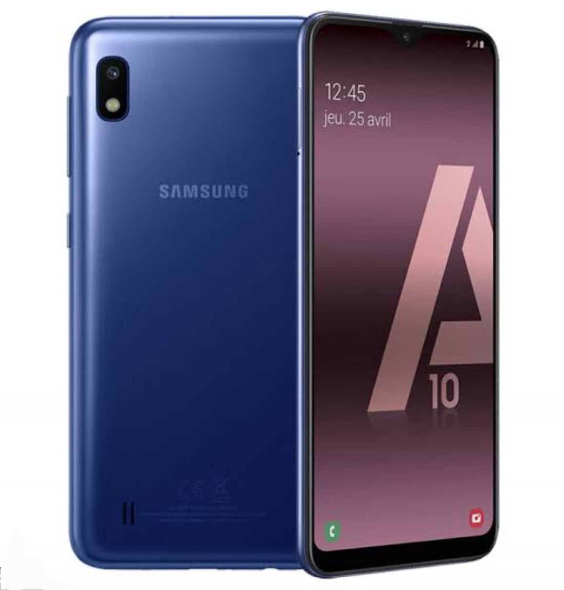 Samsung Galaxy A10 Global Version Blue Smartphone Dust Water & Scratch Resistant HD Screen Super/Fast Charging Smartphone. smp