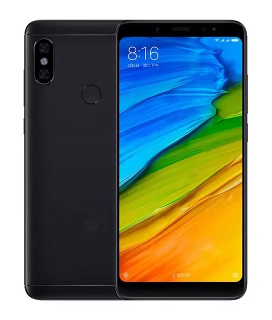 Xiaomi Redmi Note 5 Global Version Black Smartphone Facial Recognition & Fingerprint Unlock Function Dust Water & Scratch Resistant HD Screen Super/Fast Charging Smartphone (RAM 3GB+32GB ROM) + FREE  Gift. smp