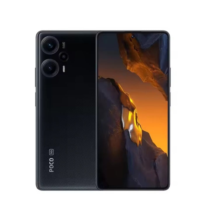 Xiaomi Poco F5 5G Global Version Black Smartphone Facial Recognition & Fingerprint Unlock Function Dust Water & Scratch Resistant HD Screen Super/Fast Charging (RAM 12GB+512GB ROM) Smartphone. smp