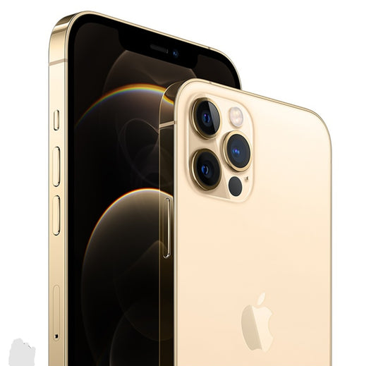 Apple iPhone 12 Pro Max Smartphone Facial Recognition Function Dust Water & Scratch Resistant HD Screen Super/Fast Charging (256GB ROM) (Gold) Smartphone + FREE Phone Case. smp