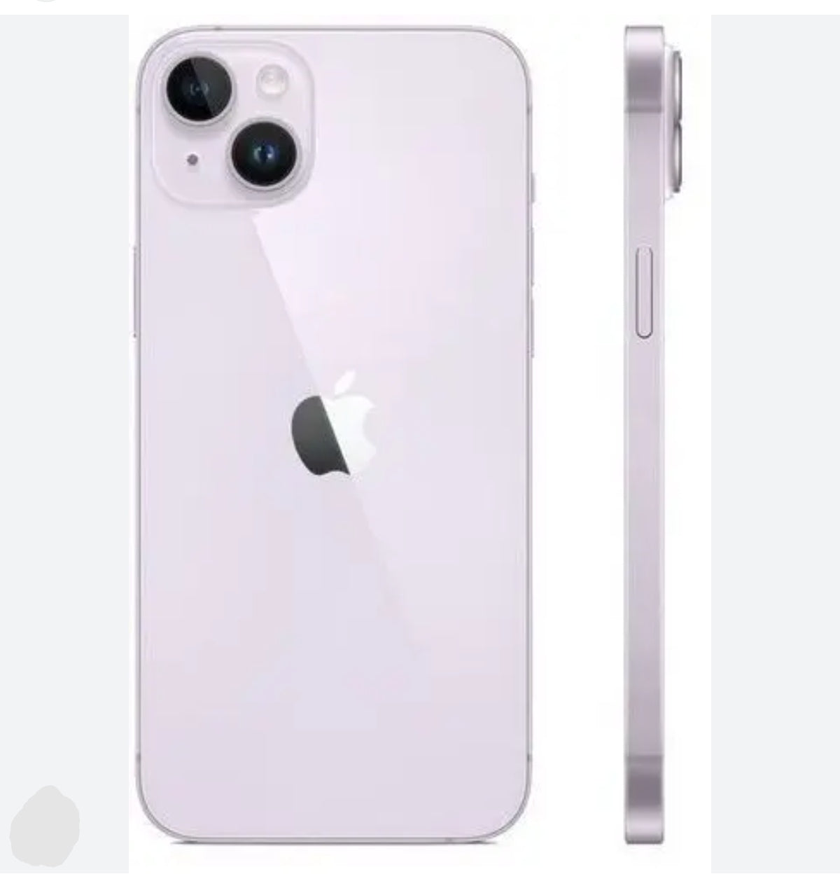 Apple iPhone 14 Plus 5G Smartphone Facial Recognition Function Dust Water & Scratch Resistant HD Screen Super/Fast Charging (128GB ROM Simple Set) (Purple) Smartphone smp